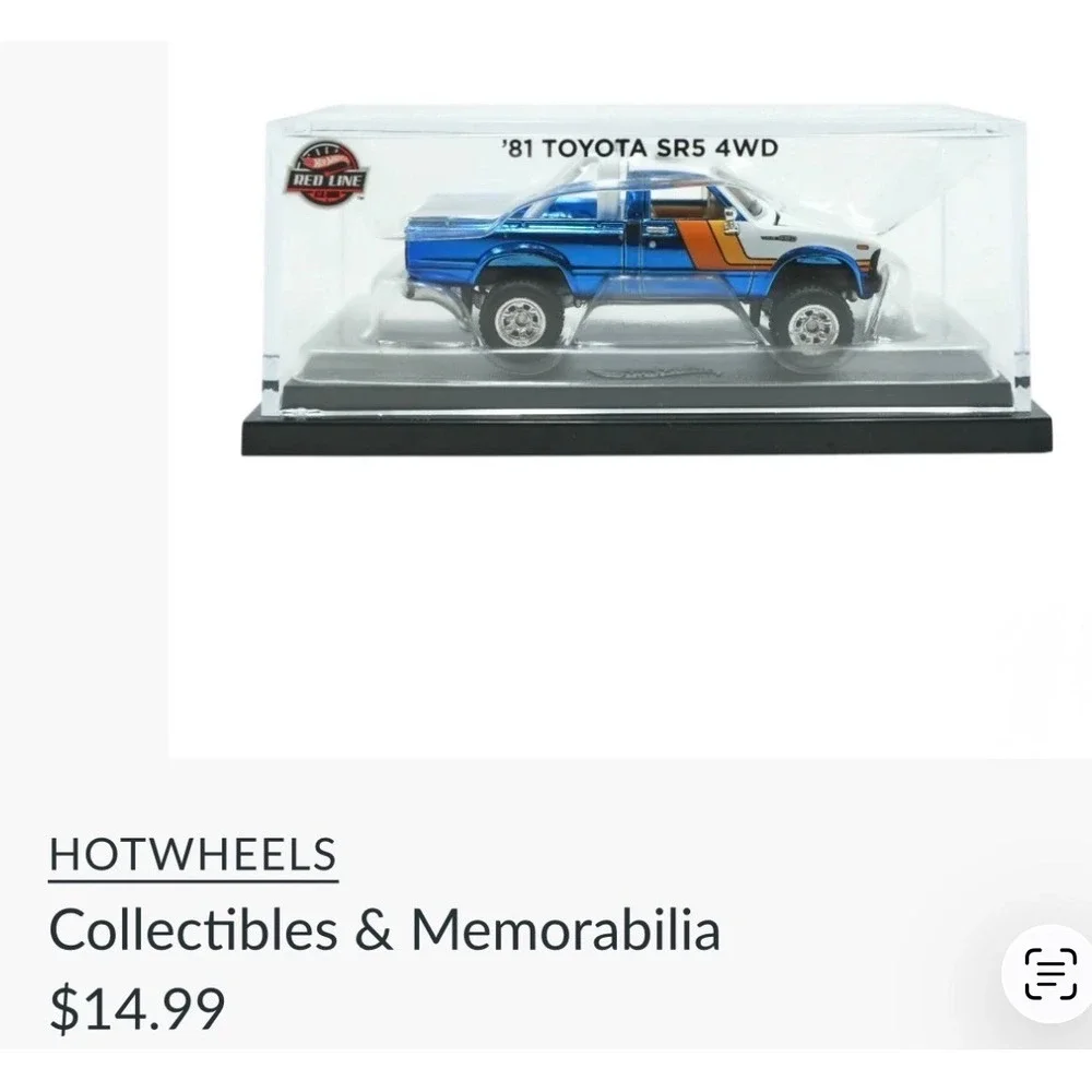 Hot Wheels‎ RLC 81 Toyota SR5 4WD Blue White Excellent Spectraflame Truck 1:64